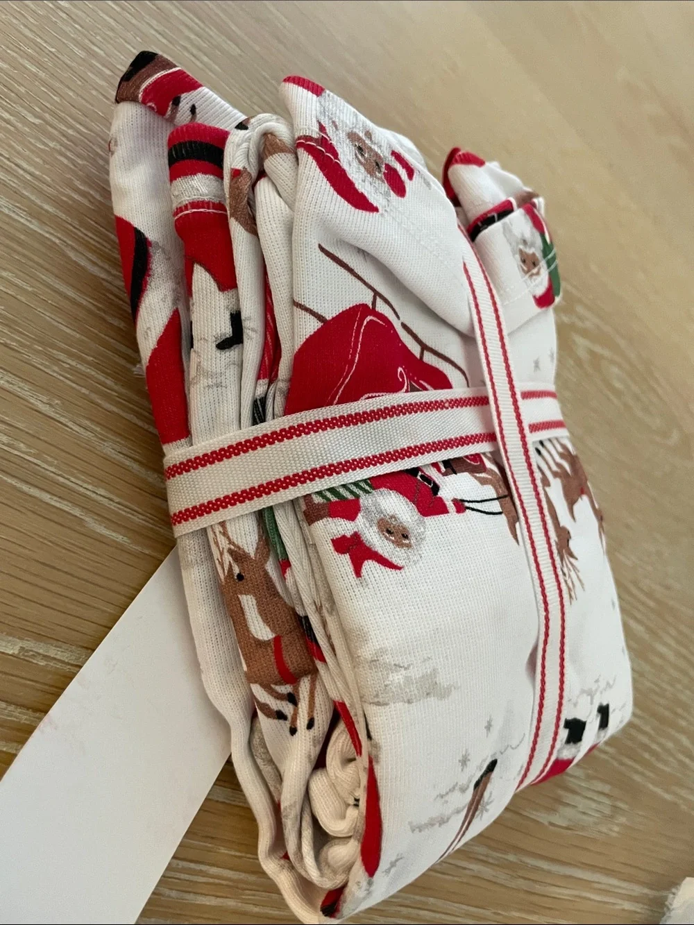 Pottery Barn Kids Heritage Santa Organic Pajama set Size 2T, NWT